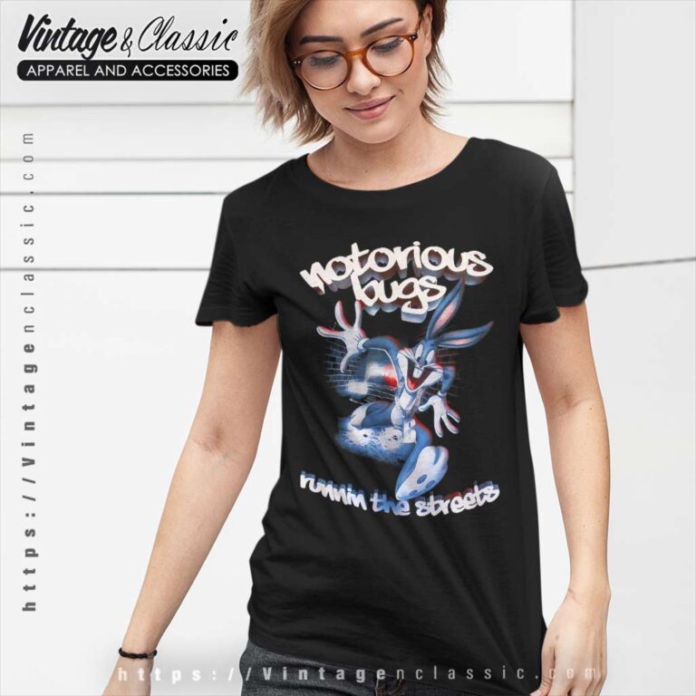 Looney Tunes Notorious Bugs Women TShirt 1 Looney Tunes Notorious Bugs Women TShirt 1