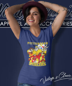 Looney Tunes Pittsburgh Steelers Shirt 6 Looney Tunes Pittsburgh Steelers V Neck TShirt
