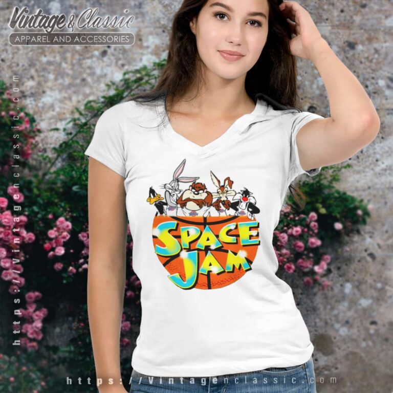 Looney Tunes Space Jam Tune Squad V Neck TShirt Looney Tunes Space Jam Tune Squad V Neck TShirt
