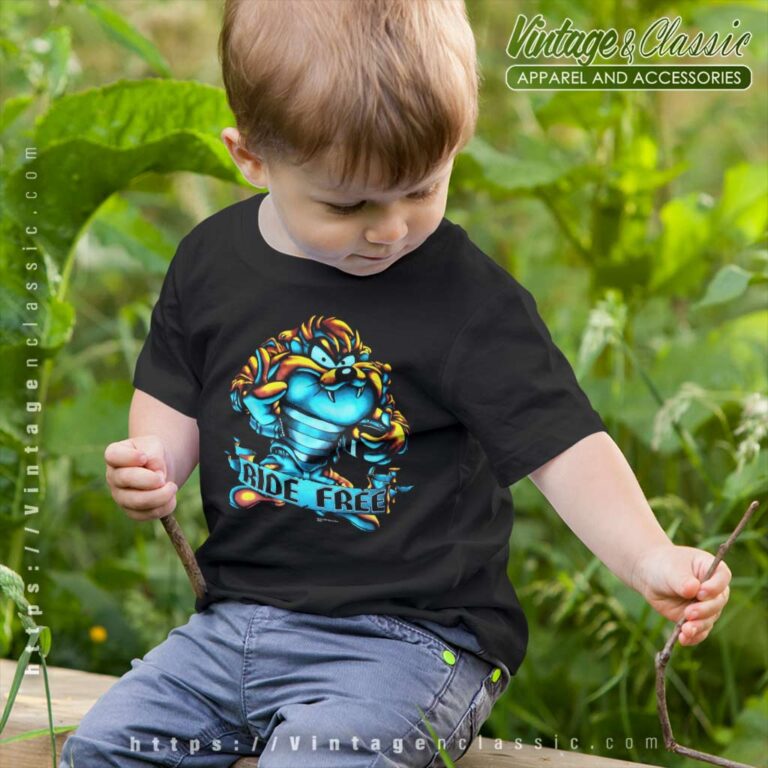 Looney Tunes Tasmanian Devil Ride Free Kid T Shirt Looney Tunes Tasmanian Devil Ride Free Kid T Shirt