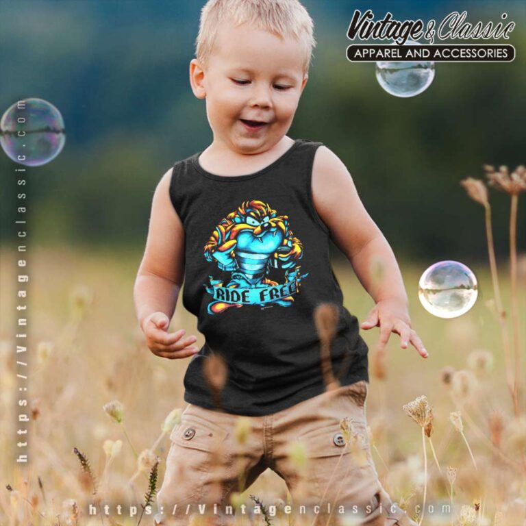Looney Tunes Tasmanian Devil Ride Free Kid Tank Top Looney Tunes Tasmanian Devil Ride Free Kid Tank Top
