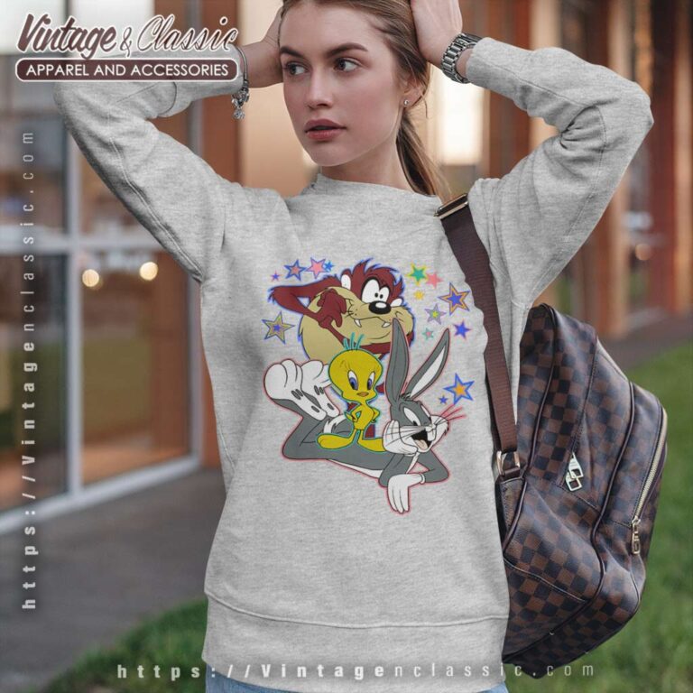Looney Tunes Taz Bugs Bunny Tweety Bird Sweatshirt Looney Tunes Taz Bugs Bunny Tweety Bird Sweatshirt