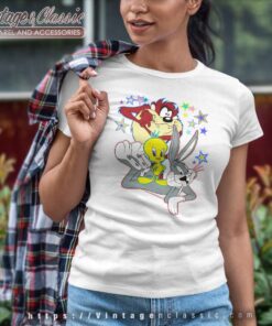 Looney Tunes Taz Bugs Bunny Tweety Bird Shirt 6 Looney Tunes Taz Bugs Bunny Tweety Bird Women TShirt