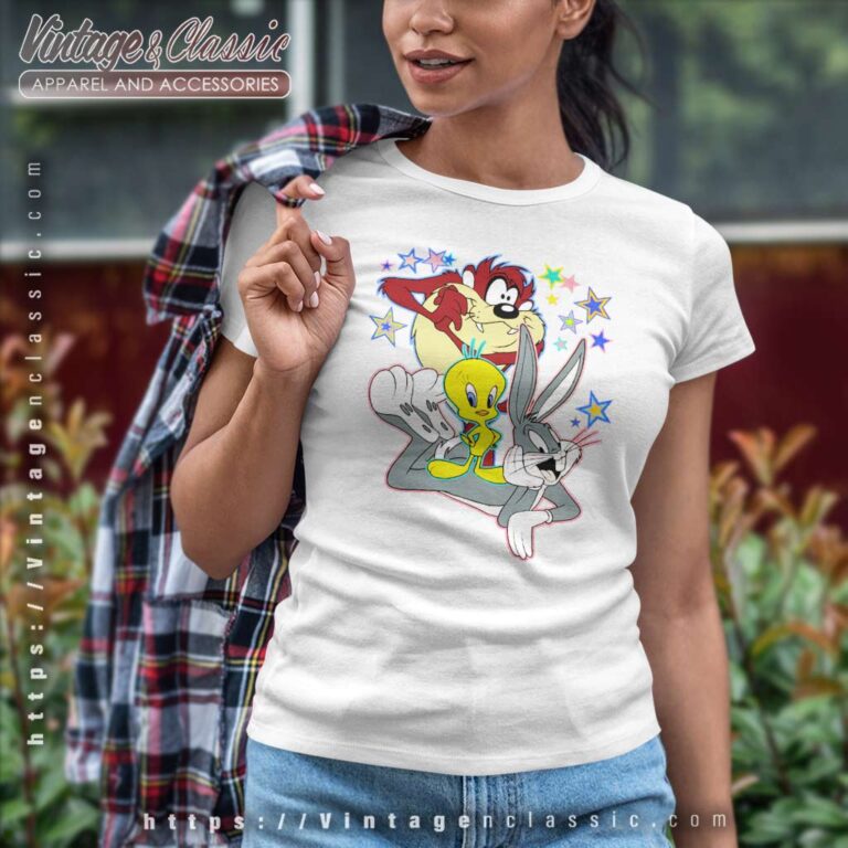 Looney Tunes Taz Bugs Bunny Tweety Bird Women TShirt Looney Tunes Taz Bugs Bunny Tweety Bird Women TShirt