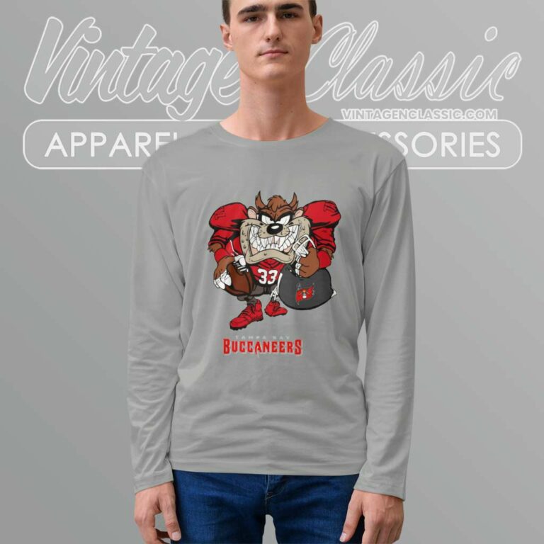 Looney Tunes Taz Tampa Bay Buccaneers Long Sleeve Tee Looney Tunes Taz Tampa Bay Buccaneers Long Sleeve Tee