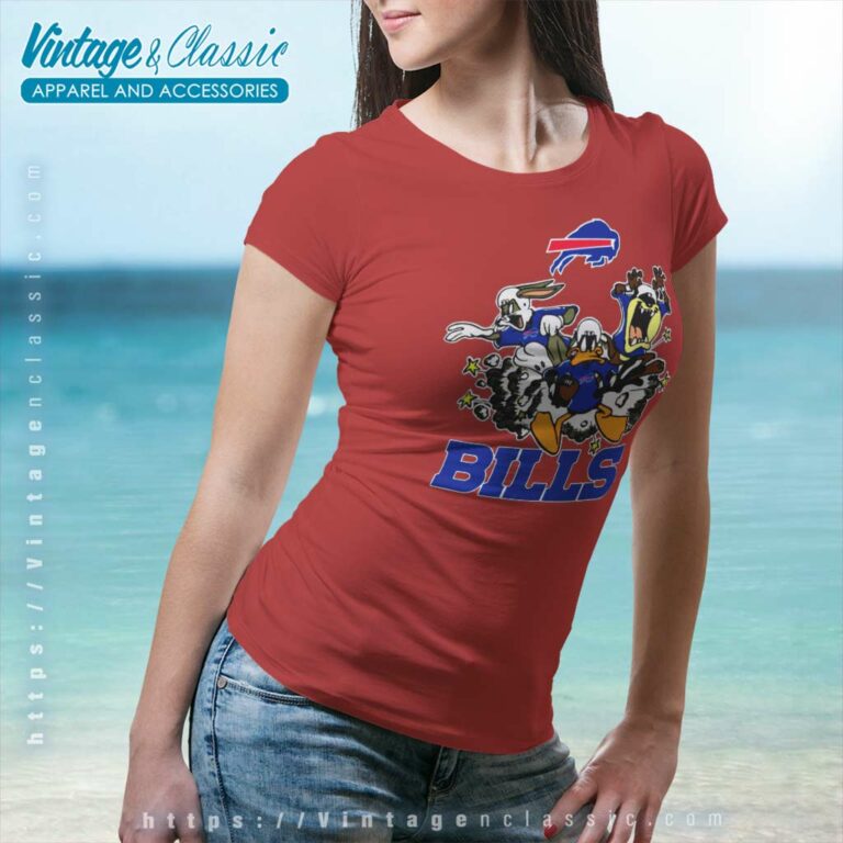 Looney Tunes Team Buffalo Bills Women TShirt Looney Tunes Team Buffalo Bills Women TShirt