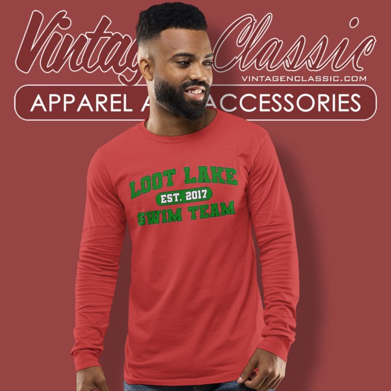 Loot Lake Swim Team Est 2017 Long Sleeve Tee Loot Lake Swim Team Est 2017 Long Sleeve Tee