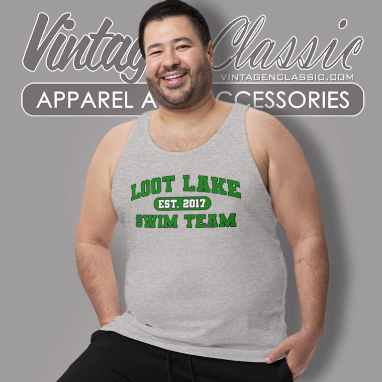 Loot Lake Swim Team Est 2017 Tank Top Racerback Loot Lake Swim Team Est 2017 Tank Top Racerback