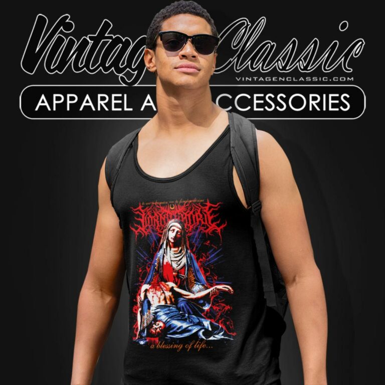 Lorna Shore Blessing Tank Top Racerback Lorna Shore Blessing Tank Top Racerback