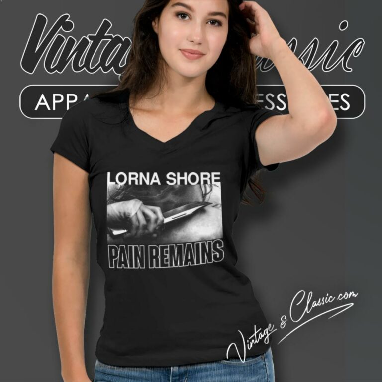Lorna Shore Pain Remains V Neck TShirt Lorna Shore Pain Remains V Neck TShirt