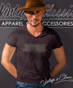 Lorna Shore Shirt Black On Black V Neck TShirt