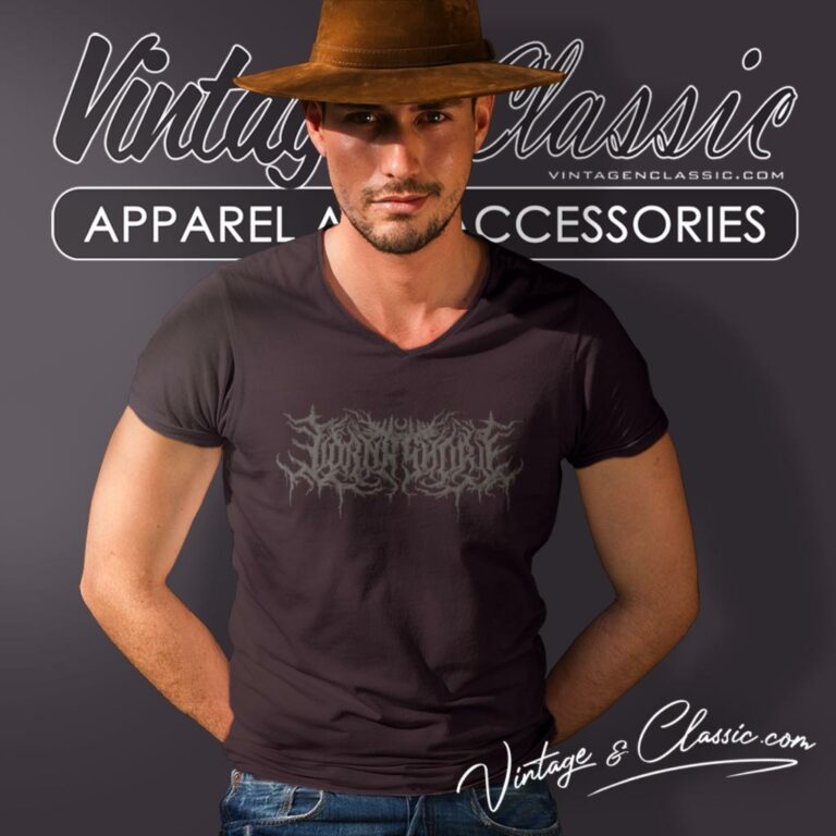 Lorna Shore Shirt Black On Black V Neck TShirt Lorna Shore Shirt Black On Black V Neck TShirt