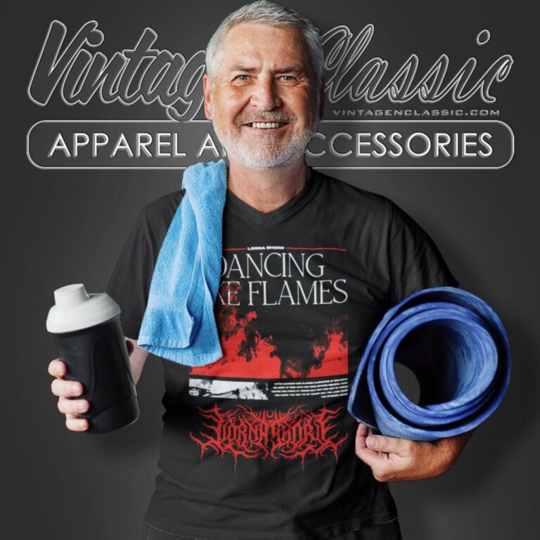 Lorna Shore Shirt Dancing Like Flames V Neck TShirt Lorna Shore Shirt Dancing Like Flames V Neck TShirt