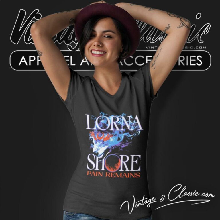 Lorna Shore Wolf V Neck TShirt Lorna Shore Wolf V Neck TShirt