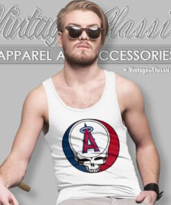 Los Angeles Angels Grateful Dead Steal Your Face Tank Top Racerback