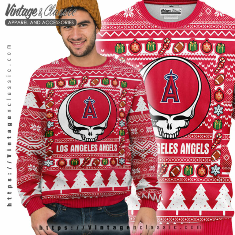 Los Angeles Angels Grateful Dead Ugly Sweater Ugly Sweater Los Angeles Angels Grateful Dead Ugly Sweater Ugly Sweater