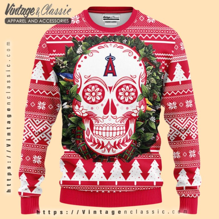 Los Angeles Angels Skull Ugly Christmas Sweater Ugly Christmas Sweater Los Angeles Angels Skull Ugly Christmas Sweater Ugly Christmas Sweater