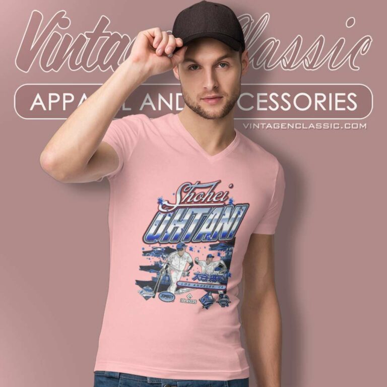 Los Angeles Ca Shohei Ohtani Mlb Jomboy V Neck TShirt Los Angeles Ca Shohei Ohtani Mlb Jomboy V Neck TShirt