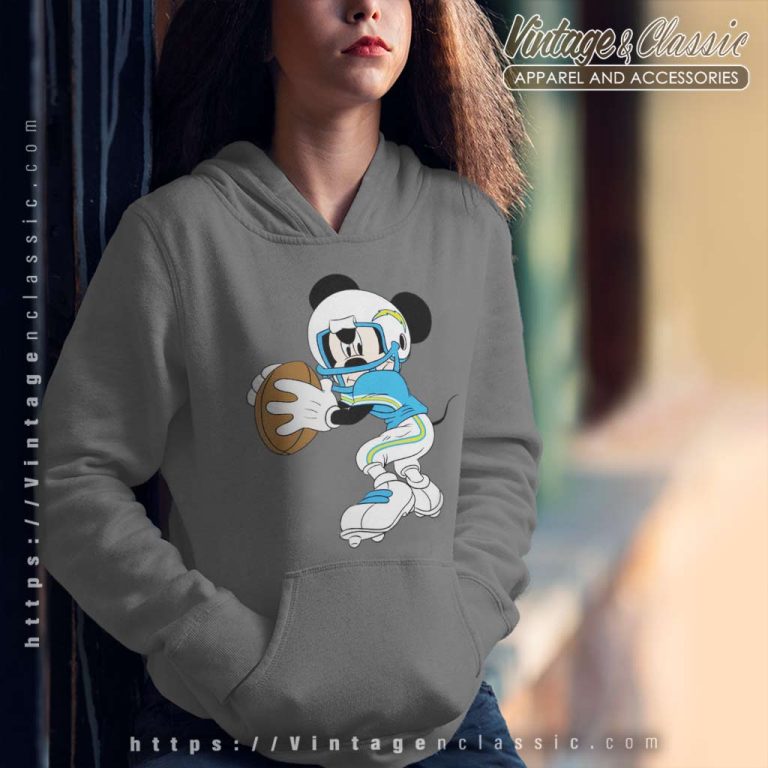Los Angeles Chargers American Football Team Mickey Mouse Hoodie Los Angeles Chargers American Football Team Mickey Mouse Hoodie