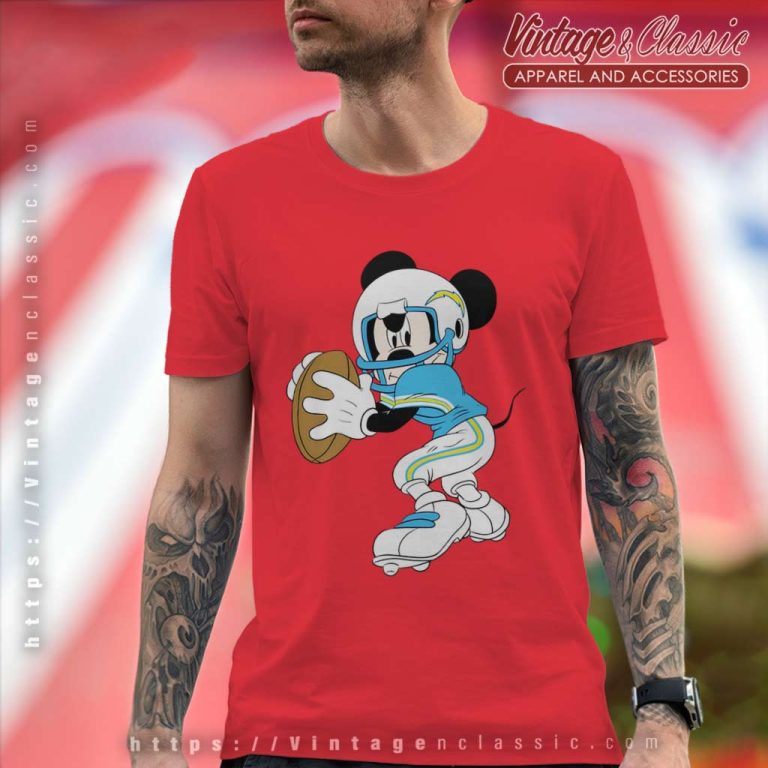 Los Angeles Chargers American Football Team Mickey Mouse T Shirt Los Angeles Chargers American Football Team Mickey Mouse T Shirt