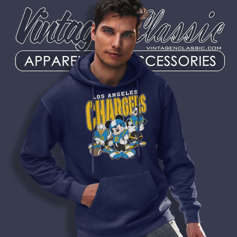 Los Angeles Chargers Disney Football Hoodie Los Angeles Chargers Disney Football Hoodie
