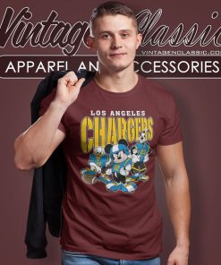 Los Angeles Chargers Disney Football T Shirt