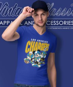 Los Angeles Chargers Disney Football V Neck TShirt