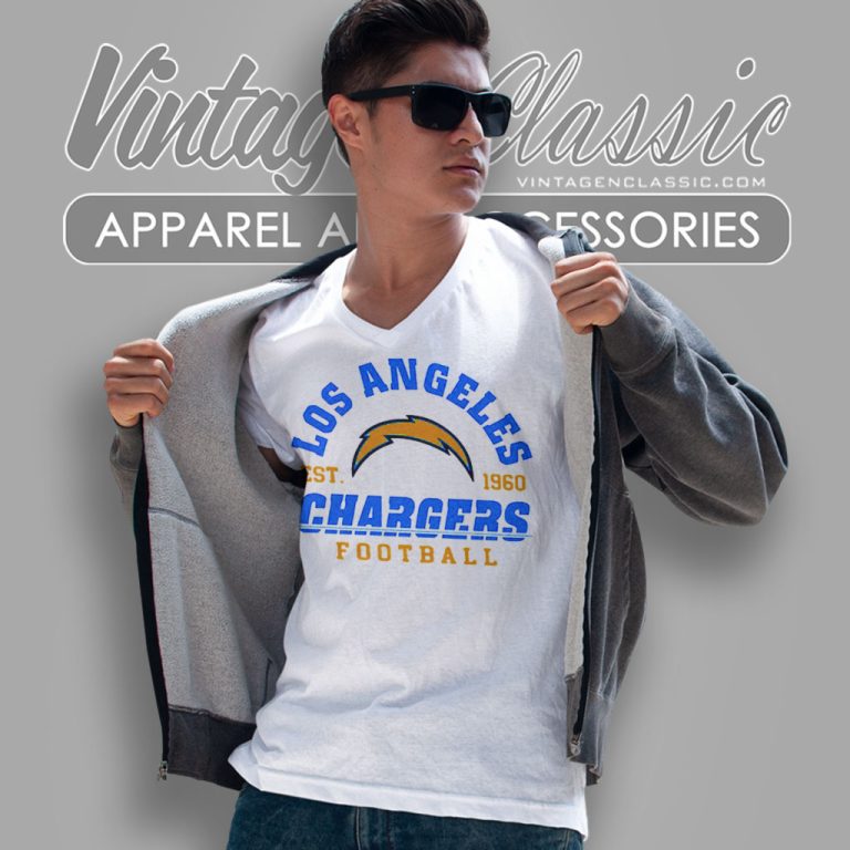 Los Angeles Chargers Est 1960 V Neck TShirt Los Angeles Chargers Est 1960 V Neck TShirt