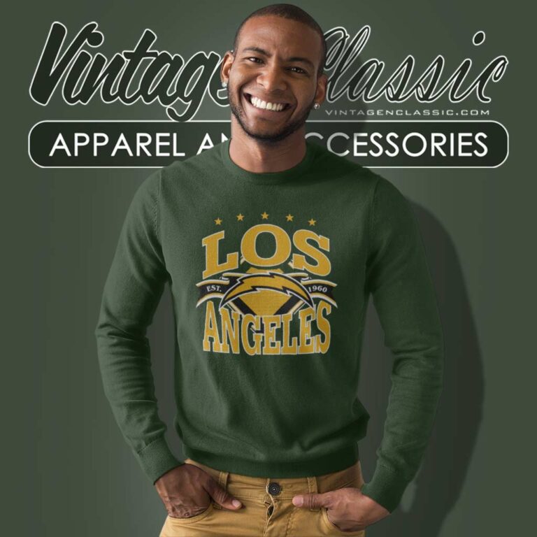 Los Angeles Chargers Football Banner Retro Sweatshirt Los Angeles Chargers Football Banner Retro Sweatshirt
