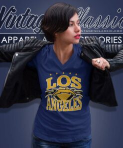 Los Angeles Chargers Football Banner Retro V Neck TShirt
