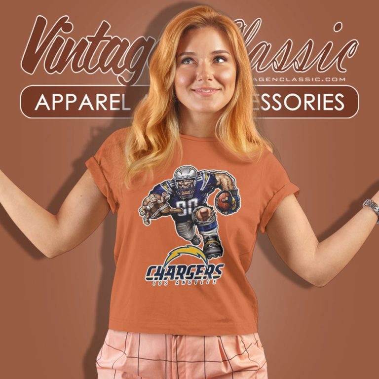 Los Angeles Chargers Football Player Mascot Women T Shirt Los Angeles Chargers Football Player Mascot Women T Shirt