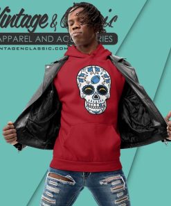 Los Angeles Chargers Football Sugar Skull Day Of The Dead Hoodie
