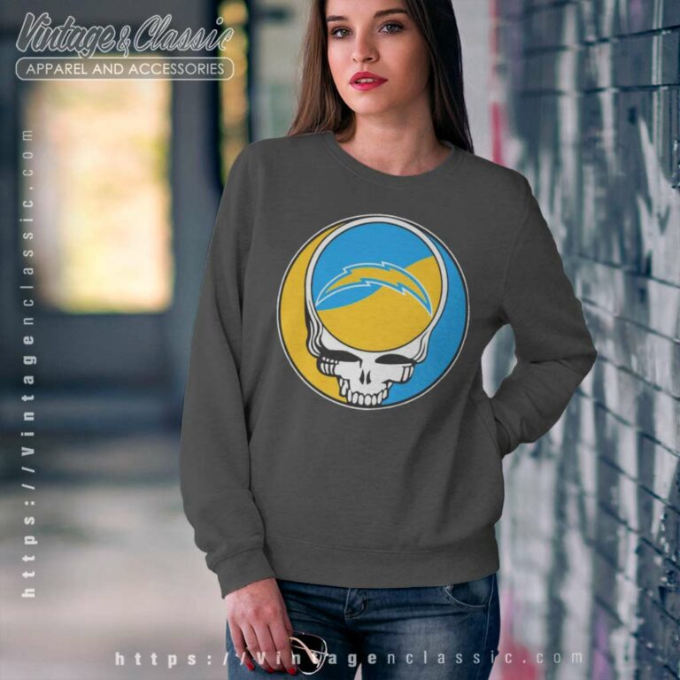 Los Angeles Chargers Grateful Dead Steal Your Face Sweatshirt Los Angeles Chargers Grateful Dead Steal Your Face Sweatshirt