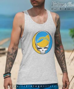 Los Angeles Chargers Grateful Dead Steal Your Face Shirt 5 Los Angeles Chargers Grateful Dead Steal Your Face Tank Top Racerback
