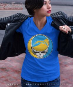 Los Angeles Chargers Grateful Dead Steal Your Face Shirt 6 Los Angeles Chargers Grateful Dead Steal Your Face V Neck TShirt