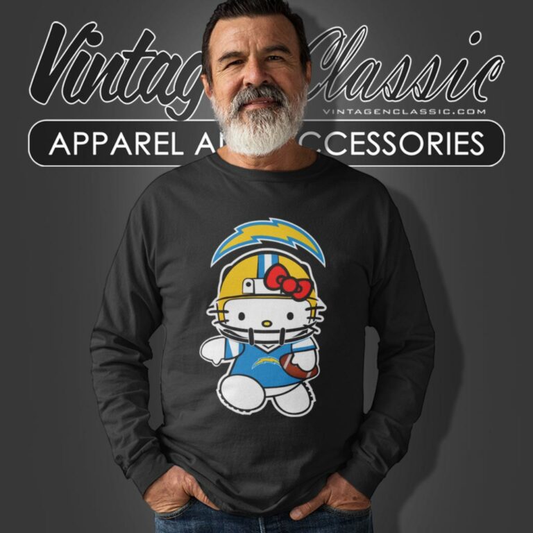 Los Angeles Chargers Hello Kitty Long Sleeve Tee Los Angeles Chargers Hello Kitty Long Sleeve Tee