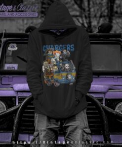 Los Angeles Chargers Horror Movies Characters Halloween Shirt Hoodie
