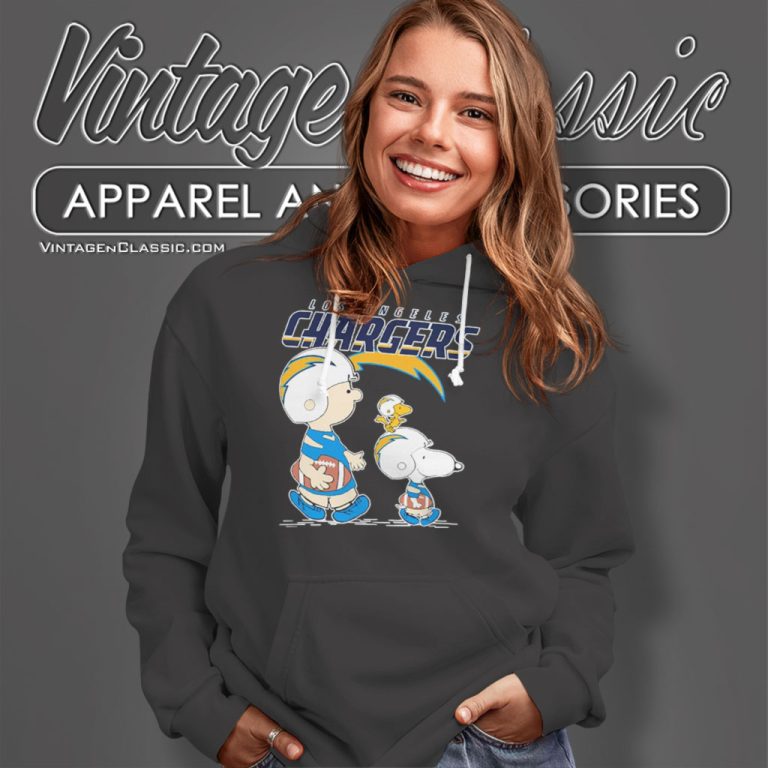 Los Angeles Chargers Lets Play Football With Snoopy Charlie Brown Hoodie Los Angeles Chargers Lets Play Football With Snoopy Charlie Brown Hoodie
