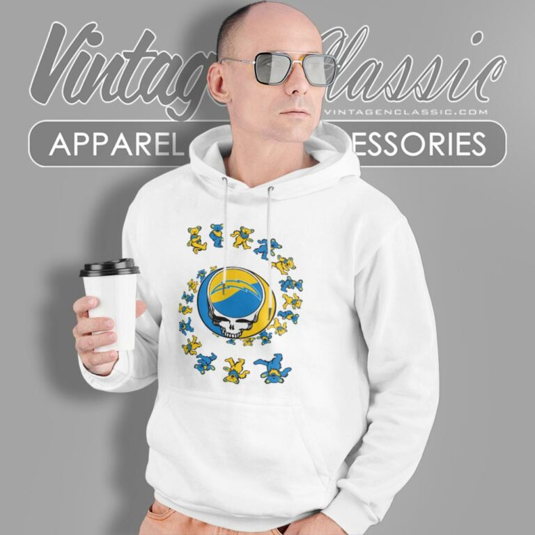 Los Angeles Chargers Nfl Grateful Dancing Bears Hoodie Los Angeles Chargers Nfl Grateful Dancing Bears Hoodie