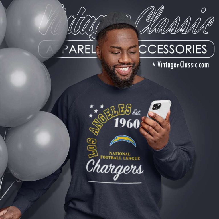 Los Angeles Chargers Shirt Est 1960 National Football League Sweatshirt Los Angeles Chargers Shirt Est 1960 National Football League Sweatshirt