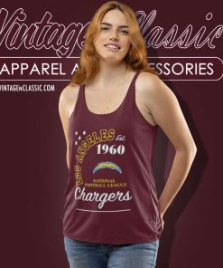 Los Angeles Chargers Shirt Est 1960 National Football League Tank Top Racerback
