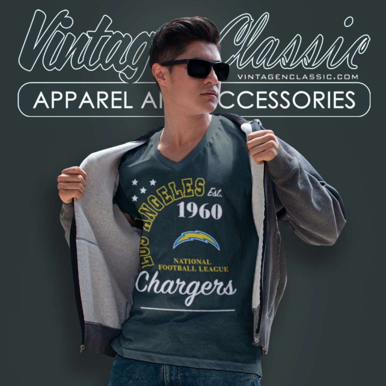 Los Angeles Chargers Shirt Est 1960 National Football League V Neck TShirt Los Angeles Chargers Shirt Est 1960 National Football League V Neck TShirt