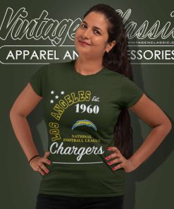 Los Angeles Chargers Shirt Est 1960 National Football League Women TShirt