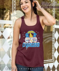 Los Angeles Chargers Shirt Football Gnomes Christmas 2023 Tank Top Racerback