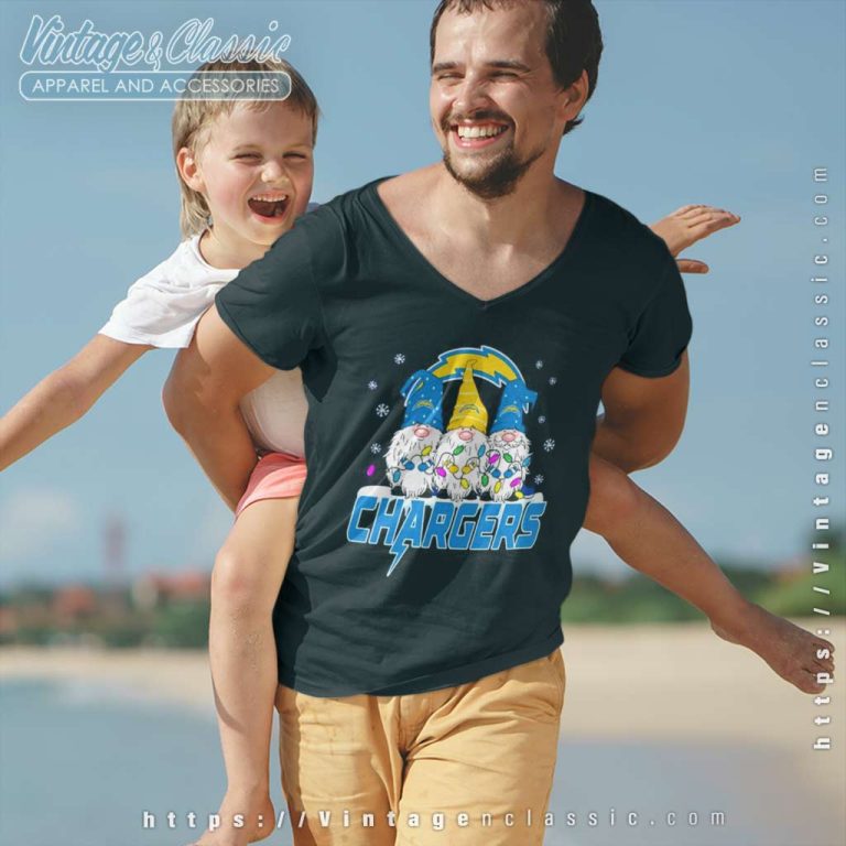 Los Angeles Chargers Shirt Football Gnomes Christmas 2023 V Neck TShirt Los Angeles Chargers Shirt Football Gnomes Christmas 2023 V Neck TShirt