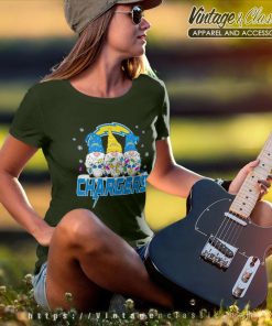 Los Angeles Chargers Shirt Football Gnomes Christmas 2023 Women TShirt