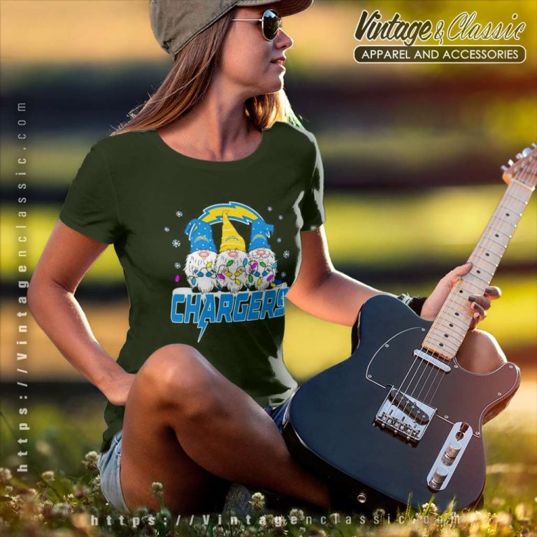 Los Angeles Chargers Shirt Football Gnomes Christmas 2023 Women TShirt Los Angeles Chargers Shirt Football Gnomes Christmas 2023 Women TShirt