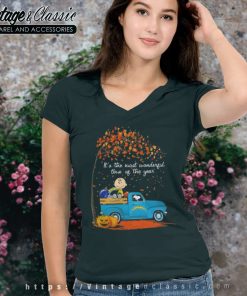 Los Angeles Chargers Shirt Its The Most Wonderful Time Of The Year Halloween V Neck TShirt