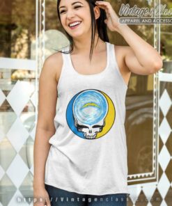 Los Angeles Chargers Shirt Nfl Grateful Dead Logo Tank Top Racerback