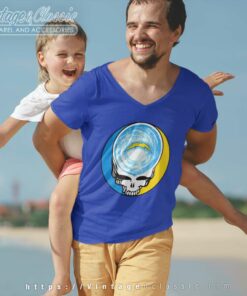 Los Angeles Chargers Shirt Nfl Grateful Dead Logo V Neck TShirt